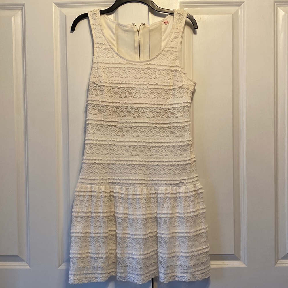 Candie's Women's Lace Zip Up Dress